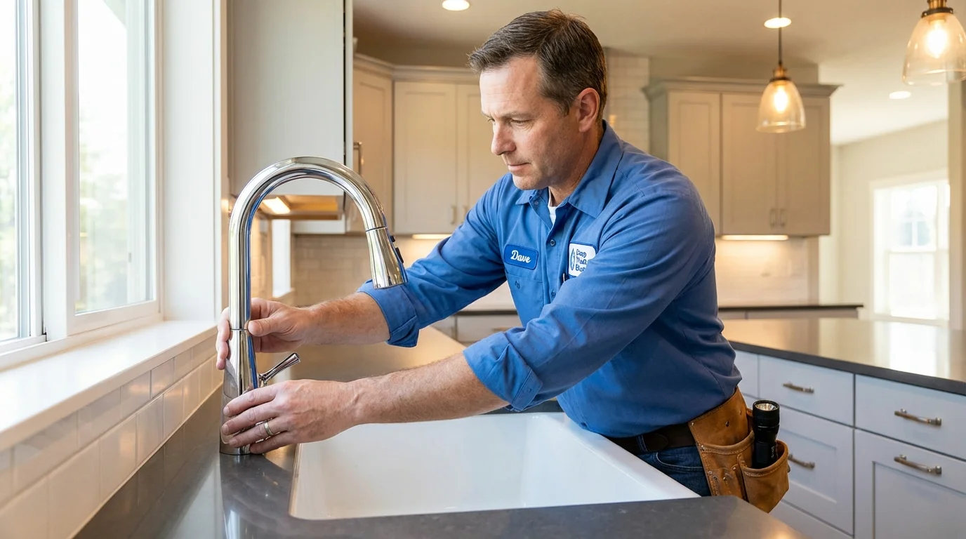 Kitchen faucet installation by Johns Plumbing LLC in Oxford